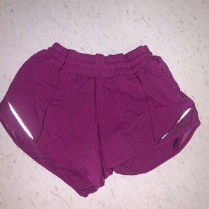Purple Lululemon shorts